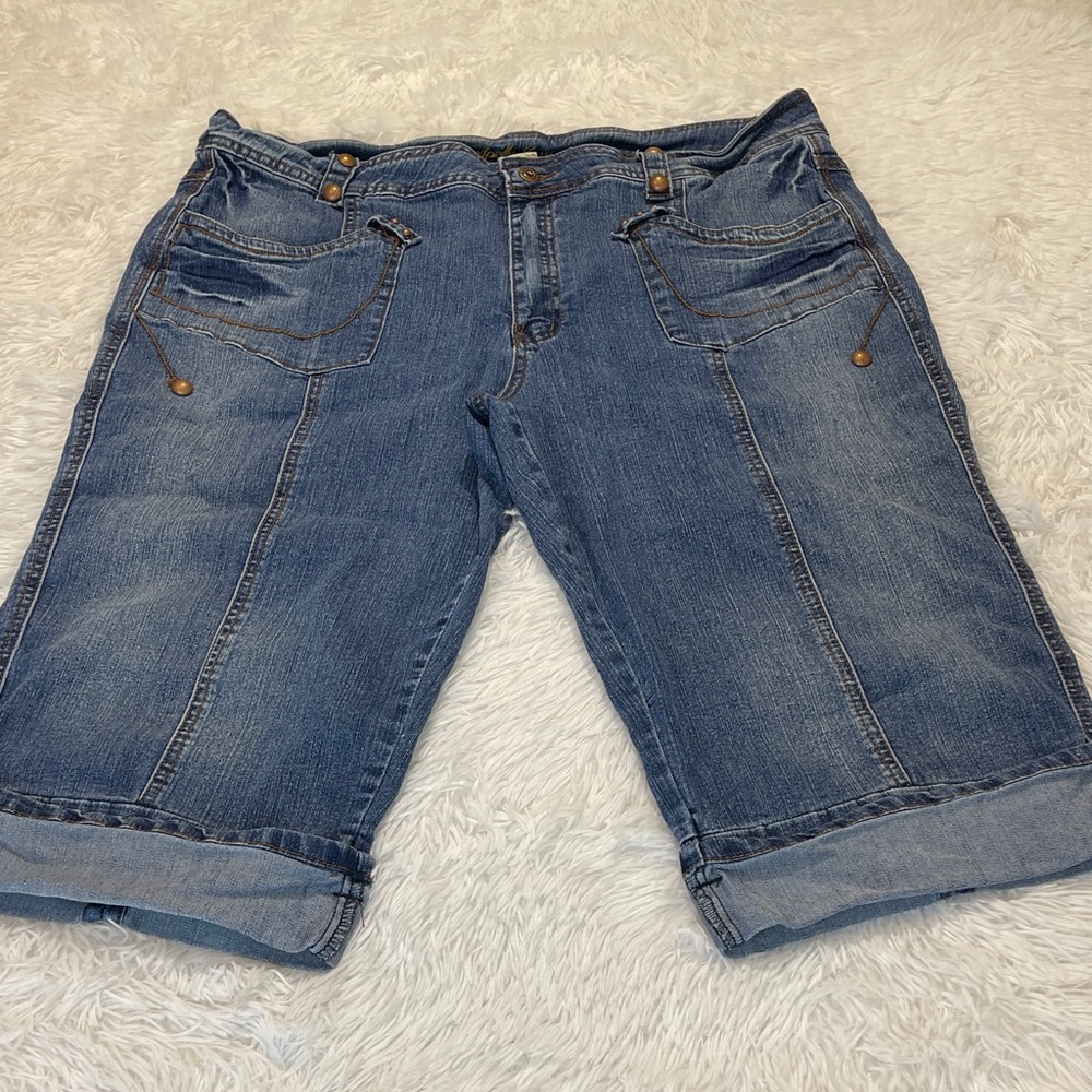 Apollo Jeans CAPRIS Blue Denim WOMENS SIZE 19/20